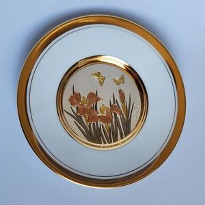 Art of Chokin 24k Gold Edged Plate 6"